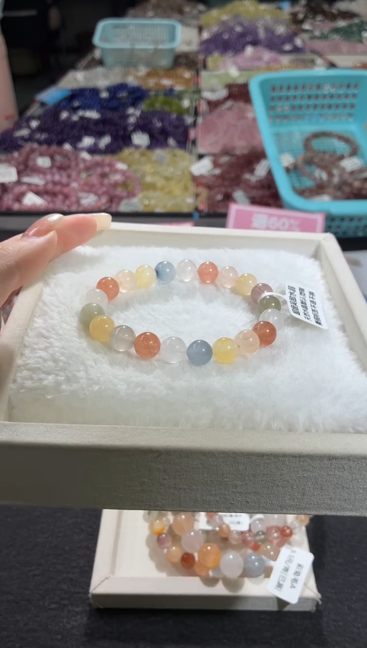 未镶嵌手链水晶414号 多样性发一C  9+