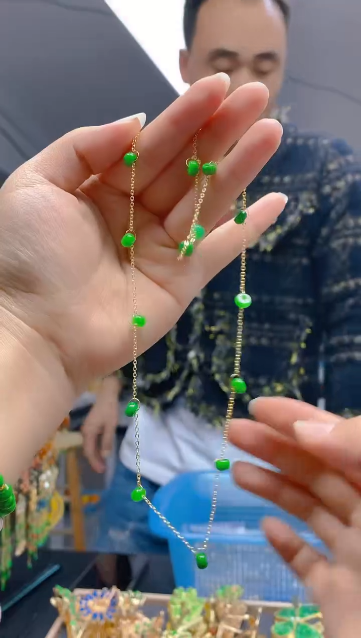 【闪购商品】翡翠耳饰合金0353翡翠