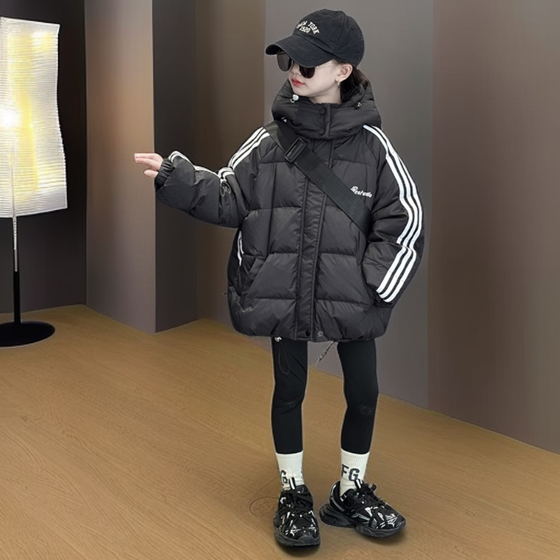 女童棉服冬装外套2025新款洋气韩版女大童面包服儿童棉袄冬季加厚