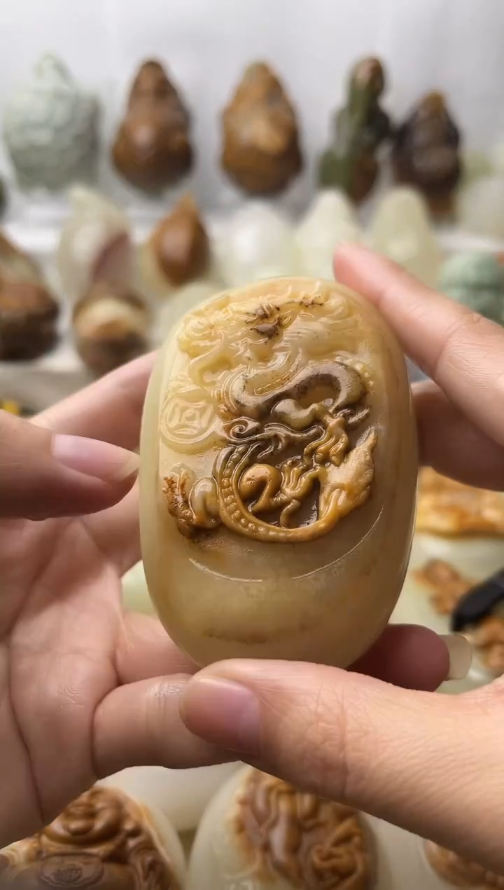 石材古青石棉纹正常不退换盘龙