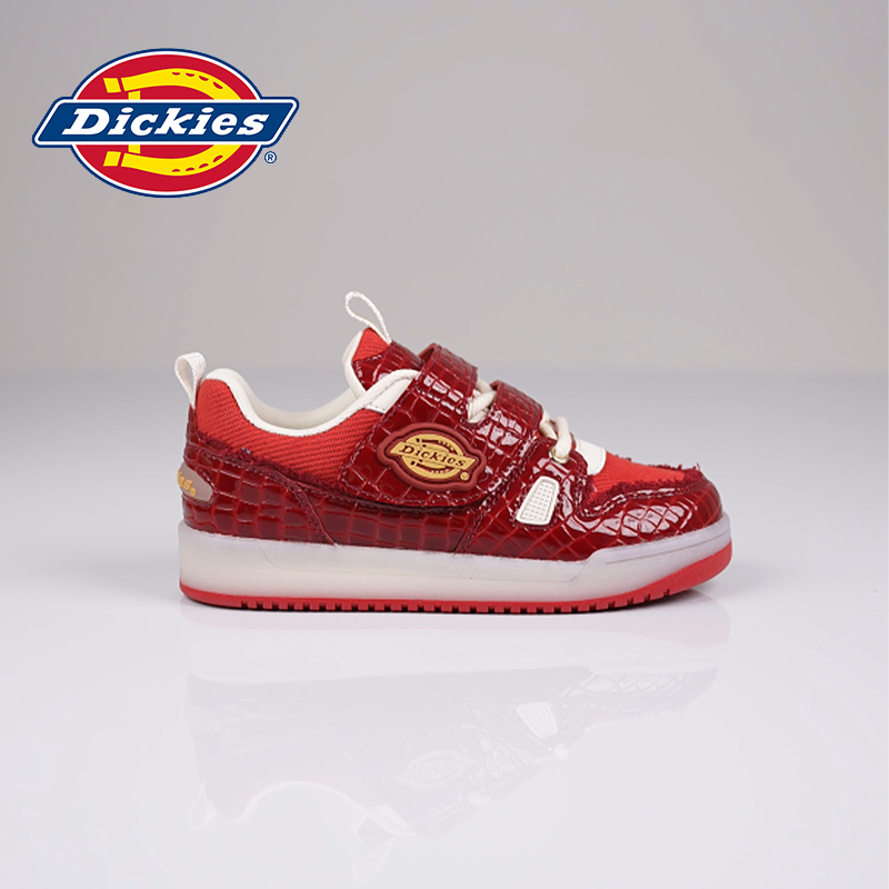 Dickies青少年韩版童鞋2025春季新款板鞋厚底耐磨运动中大童鞋