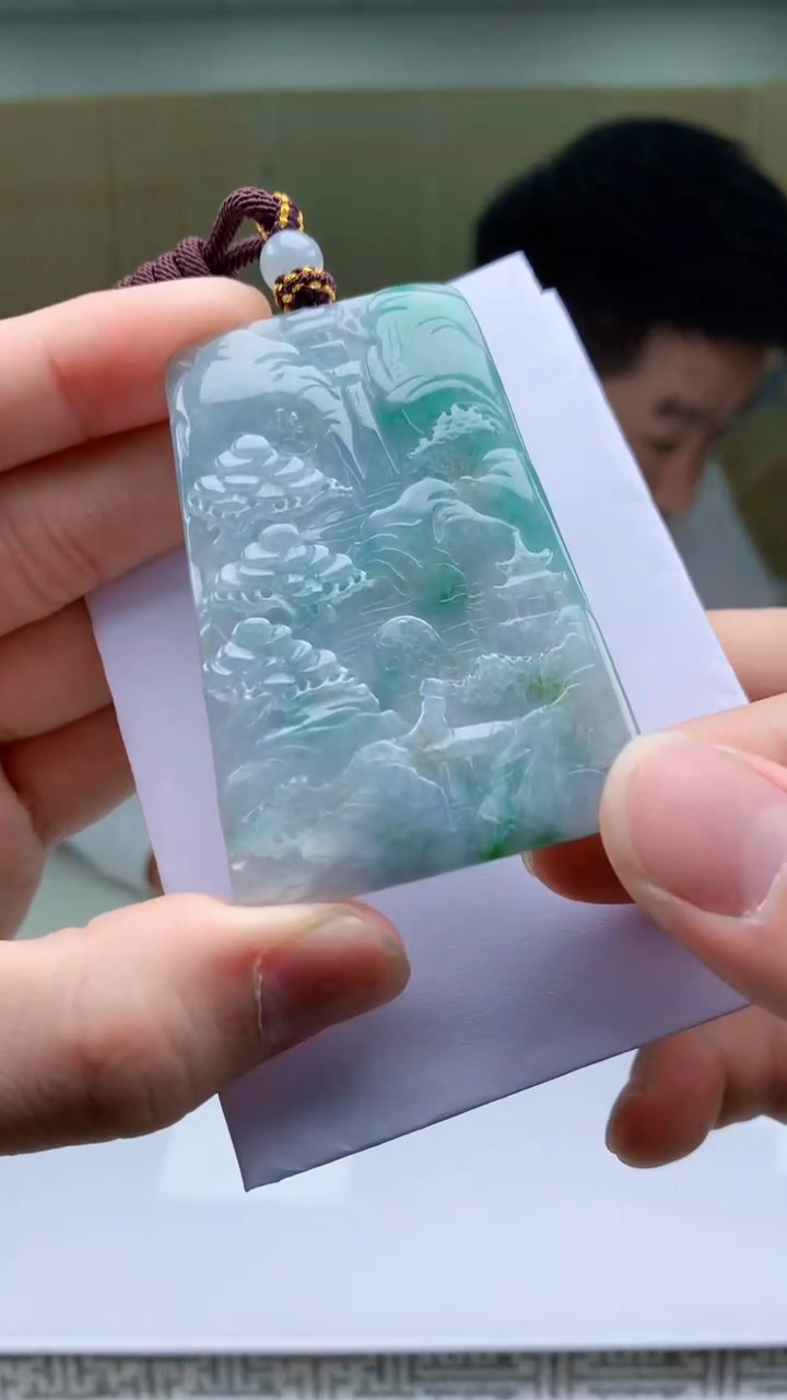 【闪购商品】定制翡翠未镶嵌5028bb-毛货挂件71