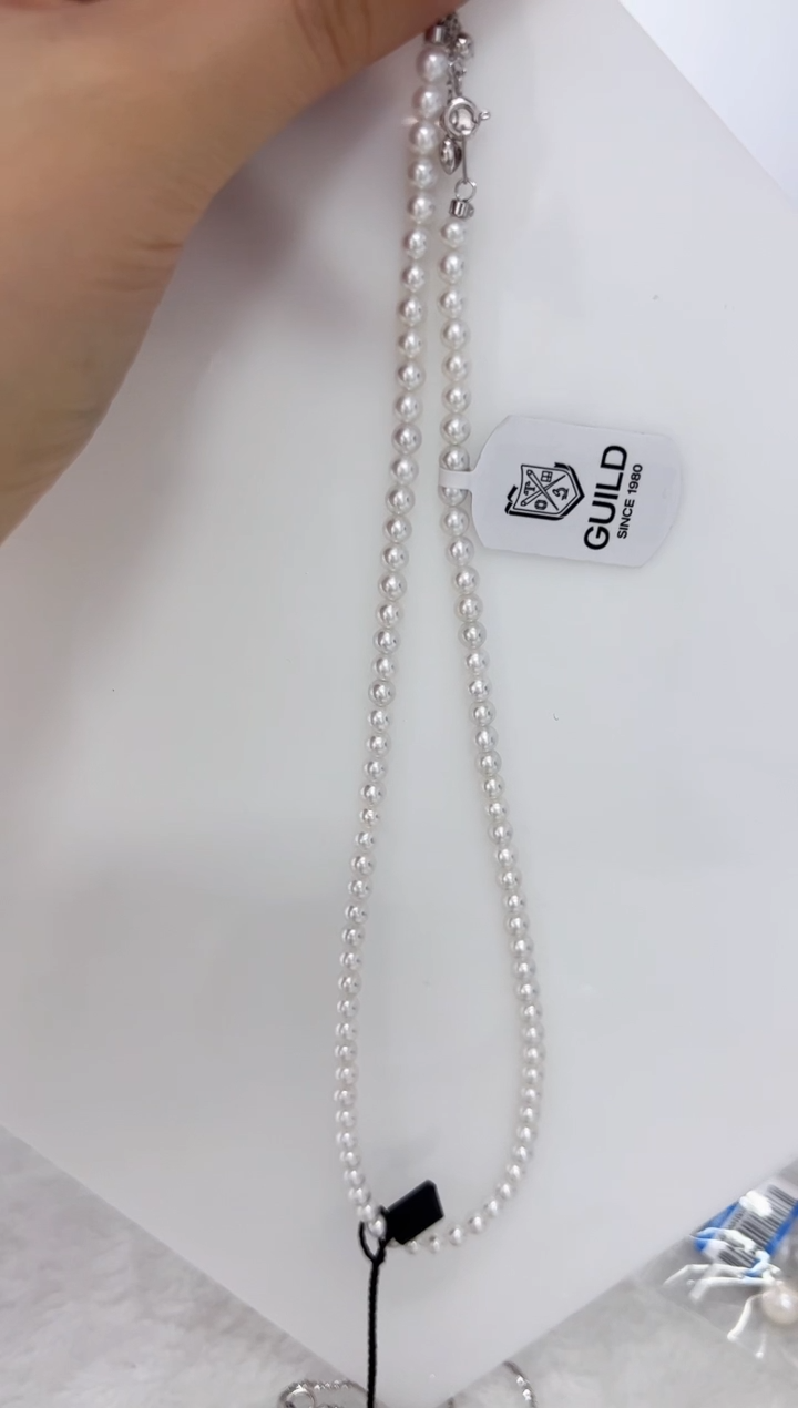 【闪购商品】淡水珍珠DA未镶嵌ss145 项链带大证