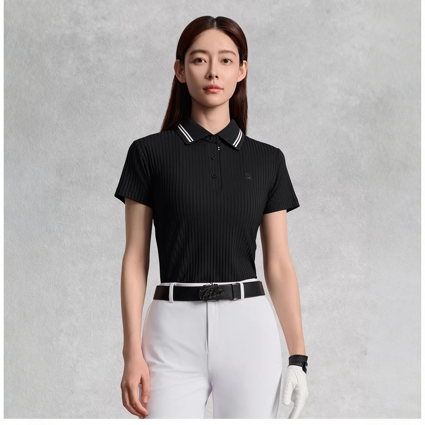 FILA/斐乐女士【轻商务通勤POLO衫】夏季高尔夫防晒短袖A11W535120F