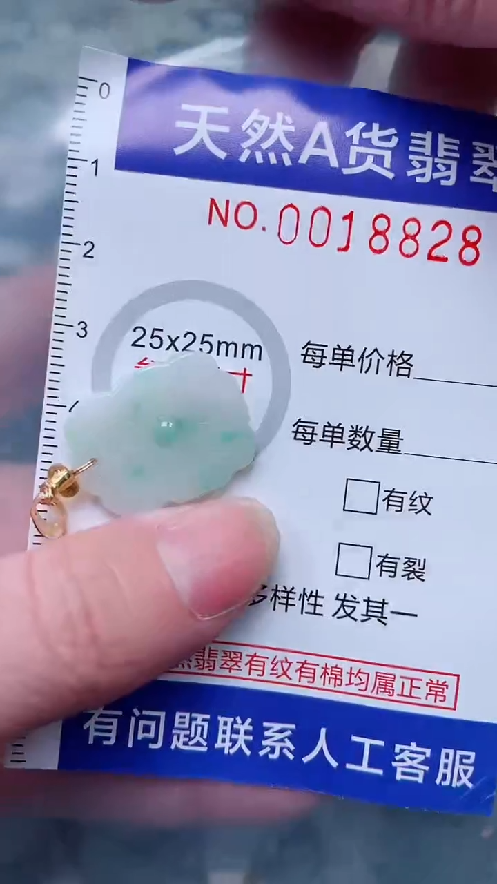 翡翠未镶嵌吊坠(不含链)1