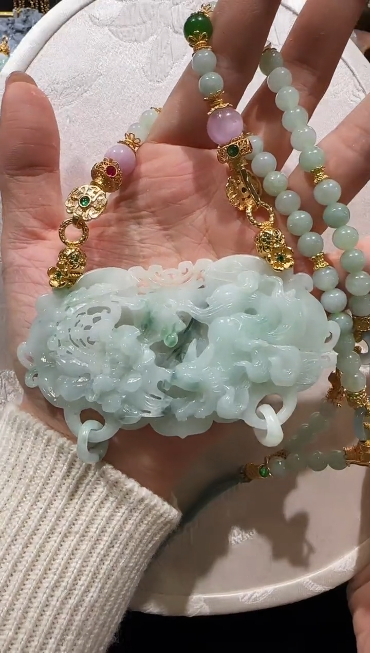 【闪购商品】翡翠颈饰未镶嵌国风