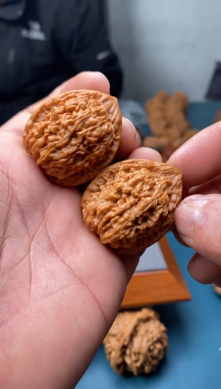 把件文玩核桃粗筋蚂蚁门头沟脑纹165