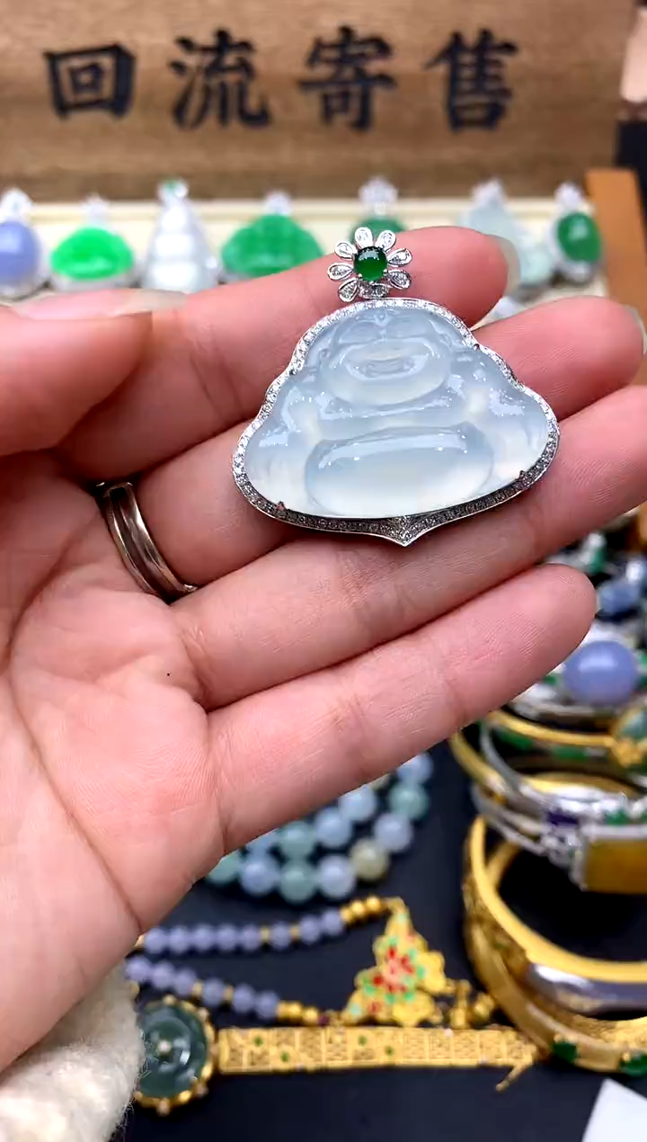 【闪购商品】翡翠颈饰18K金镶嵌156-中国好珍宝