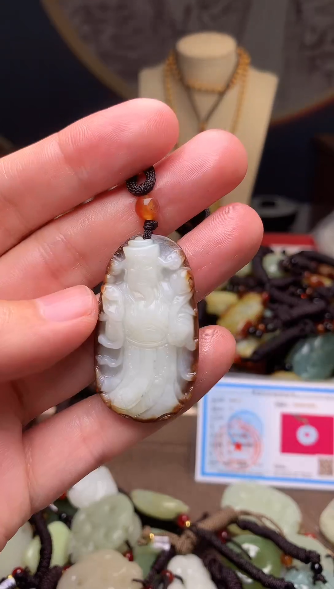 颈饰未镶嵌和田玉新疆料青海料清水和田玉吊坠