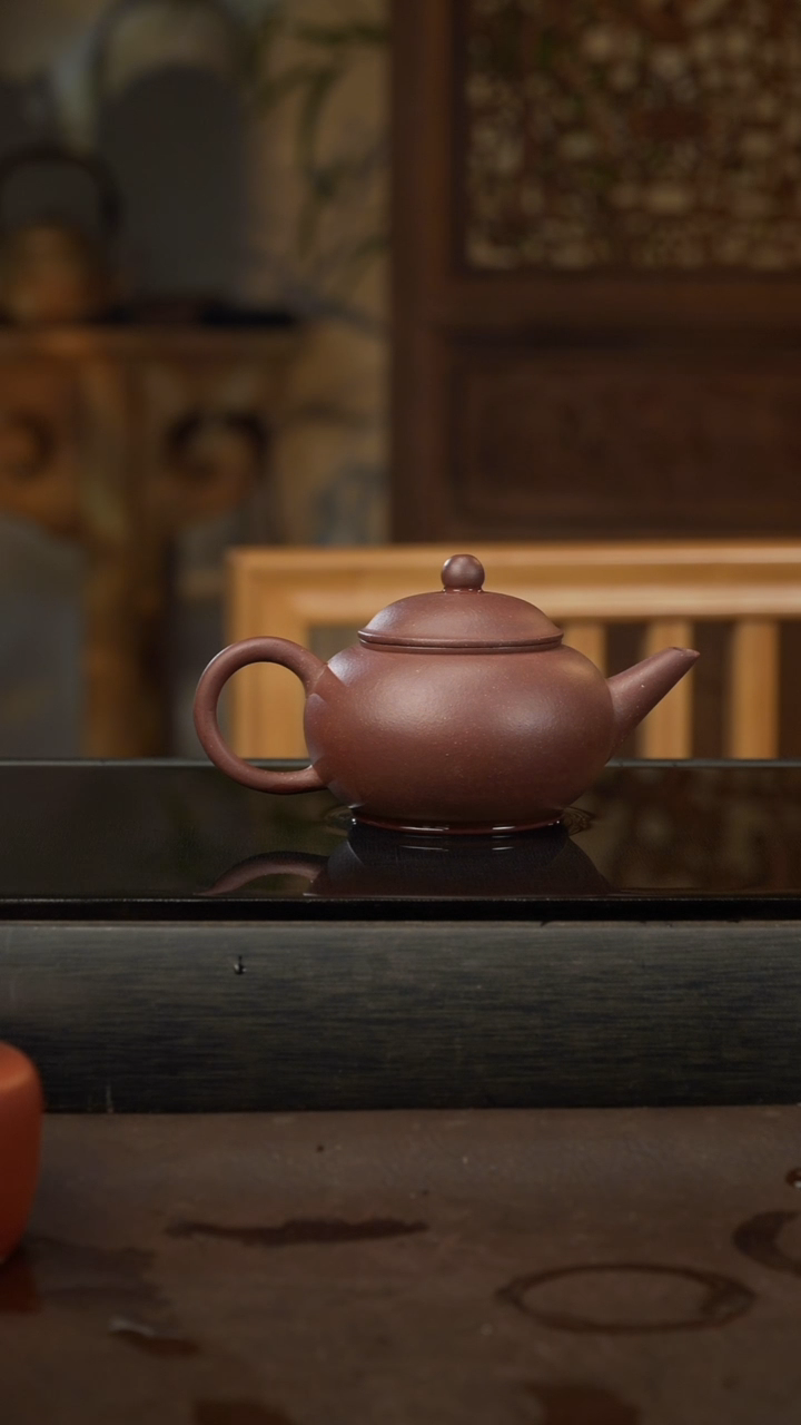 茶壶紫砂33，水平，底槽清，180cc