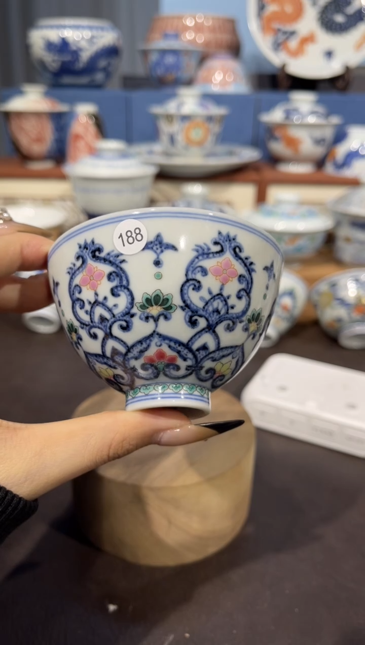 【闪购商品】杯188古彩凤心鸡心杯