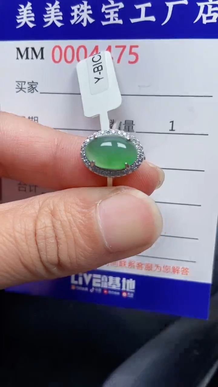 颈饰银S925镶嵌翡翠4475