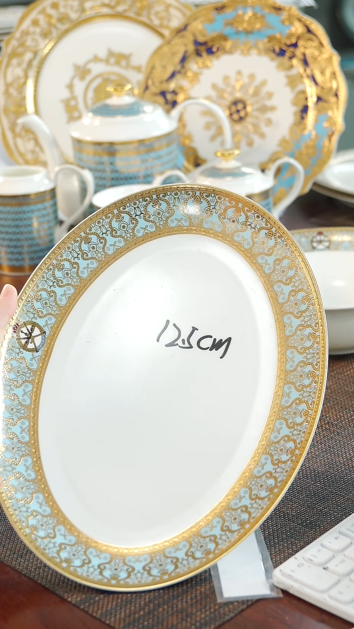 瓷片12.5英寸窝鱼盘  福利价