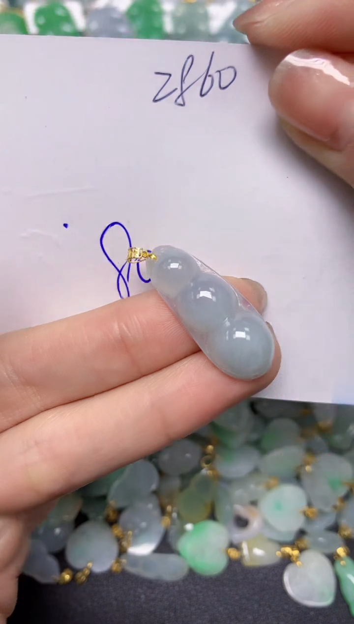 【闪购商品】翡翠颈饰18K金镶嵌 天然翡翠A货