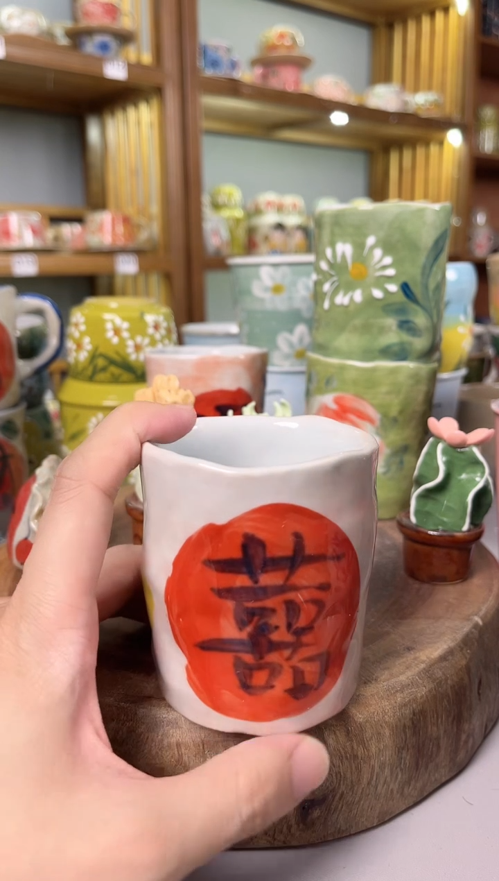 瓷片手绘高温釉下彩陶瓷