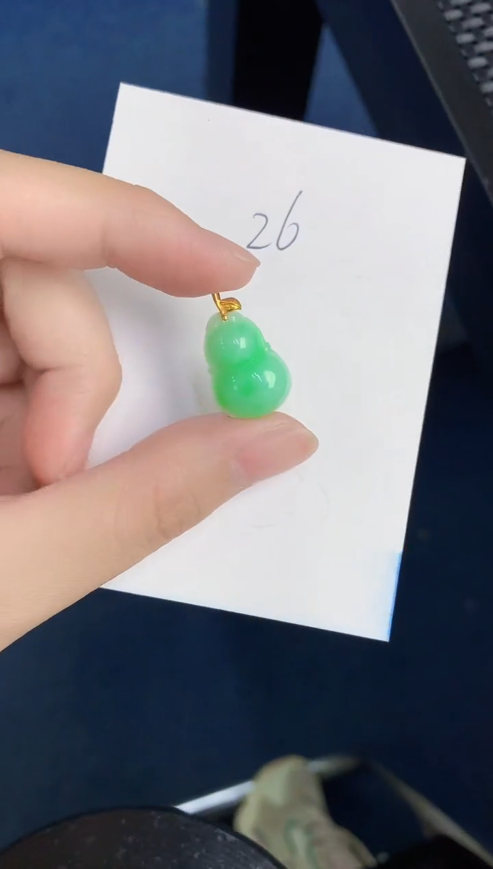 【闪购商品】翡翠颈饰18K金镶嵌000000000
