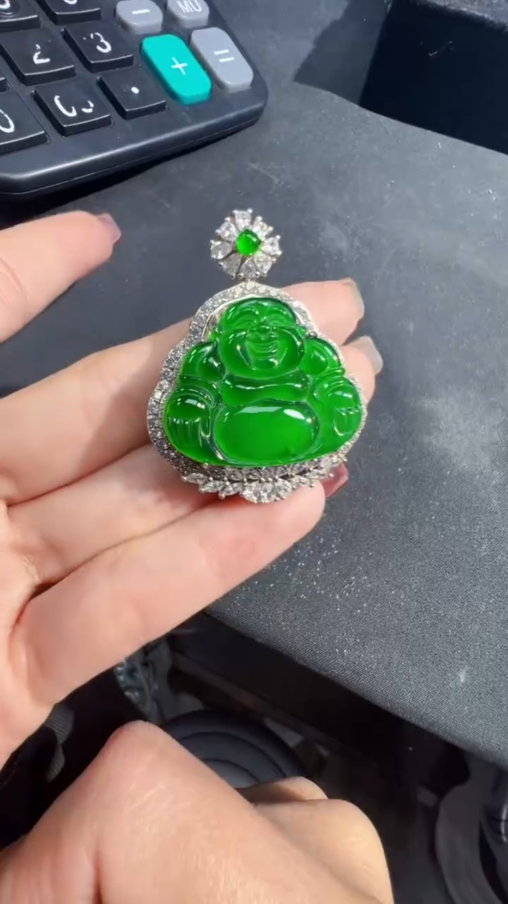 【闪购商品】定制翡翠未镶嵌佛公1