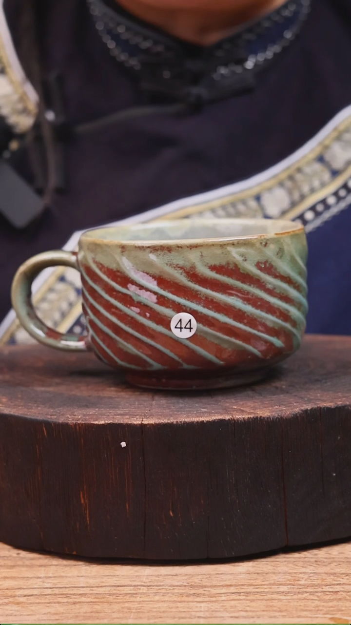 牙舟陶窑平窑窑变咖啡杯微瑕44