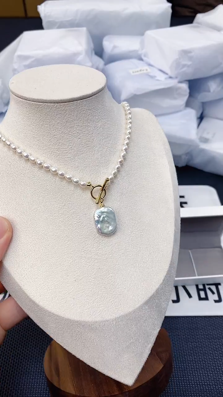 未镶嵌耳饰淡水珍珠XL1063