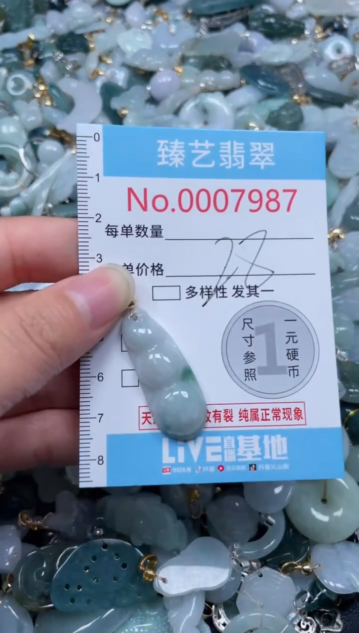 颈饰未镶嵌翡翠7987