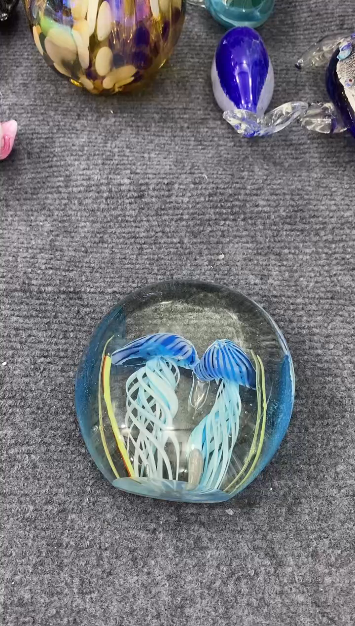 【闪购商品】琉璃扇面双水母