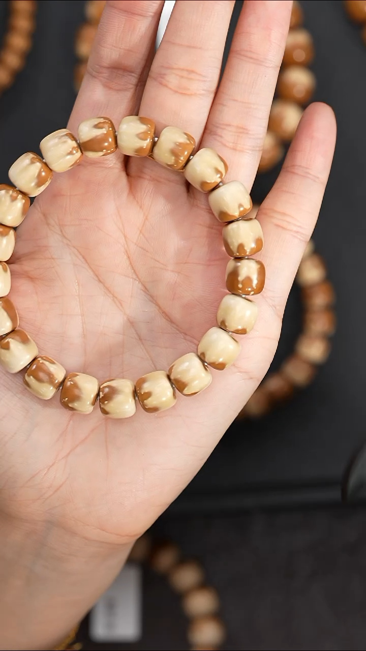 手串紫金鼠10mm花皮实心鼠