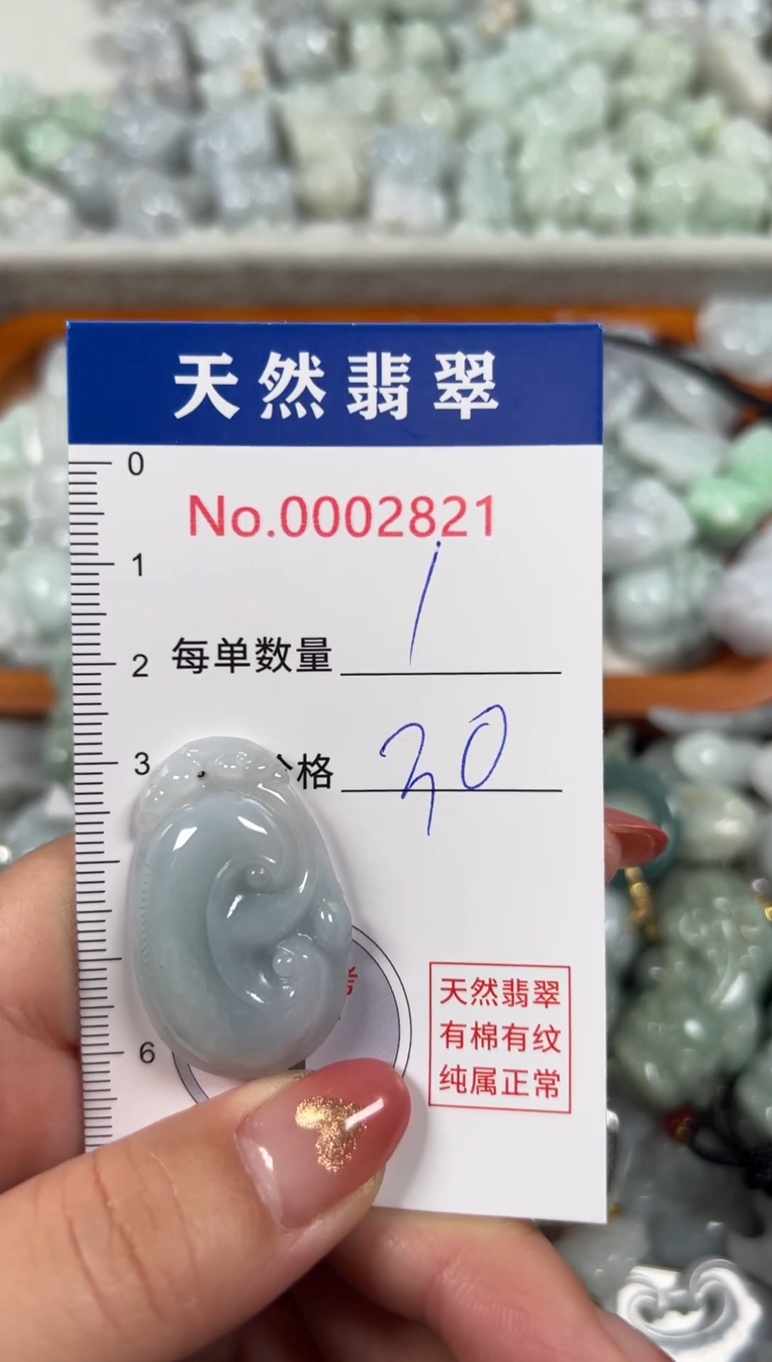 翡翠未镶嵌吊坠(不含链)2821
