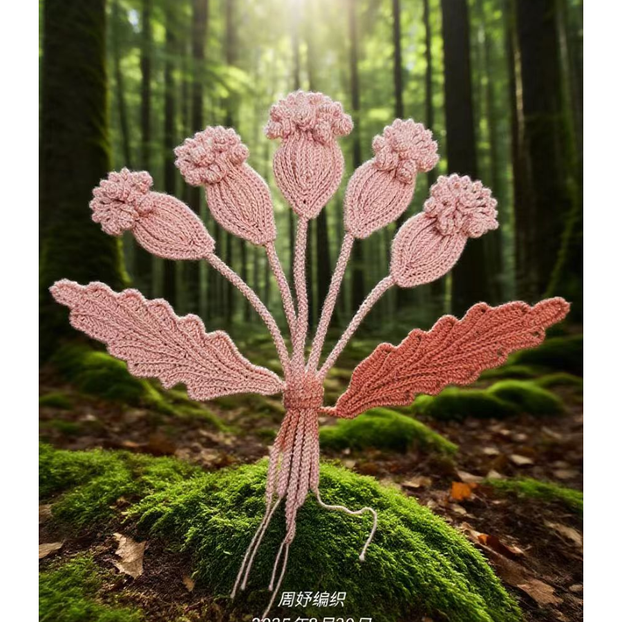 钩针花样‘七彩锦衣’