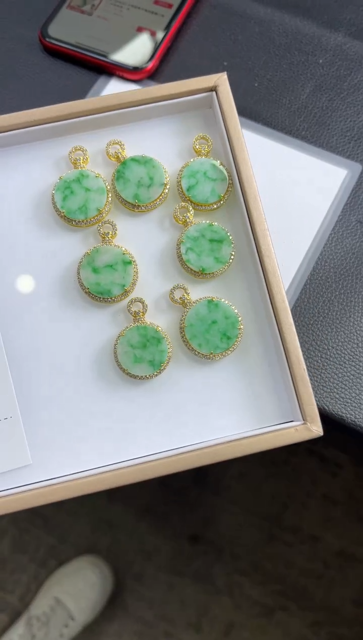 【闪购商品】翡翠颈饰银S925镶嵌Z94多样性发一件/配绳子