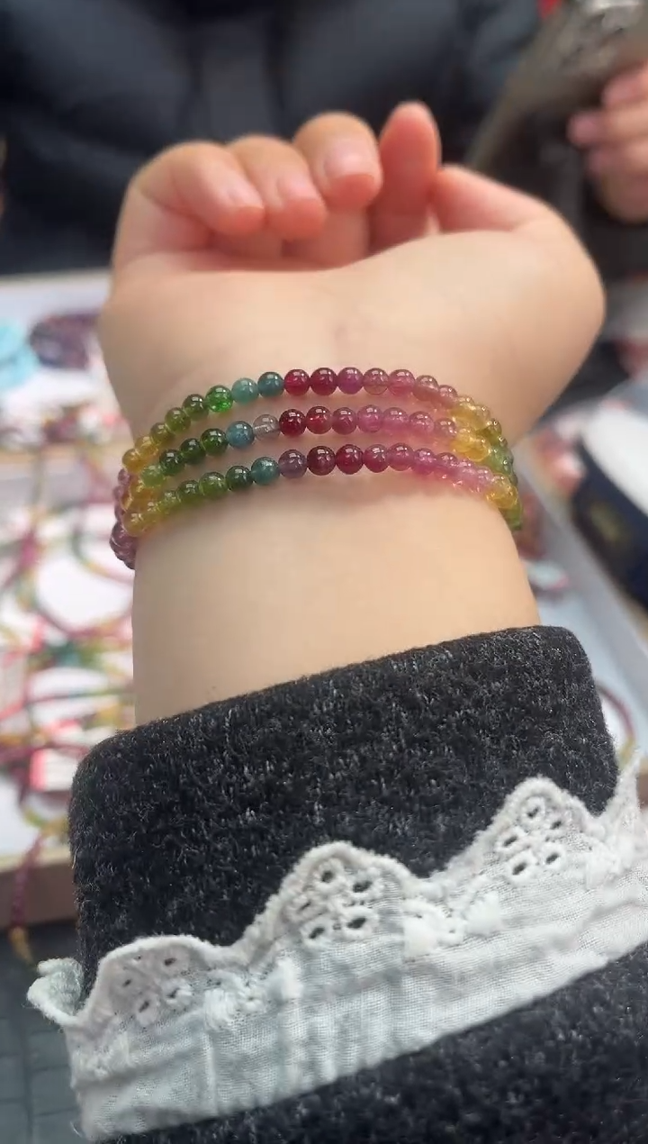 【闪购商品】碧玺手链未镶嵌32多样性发其一4+