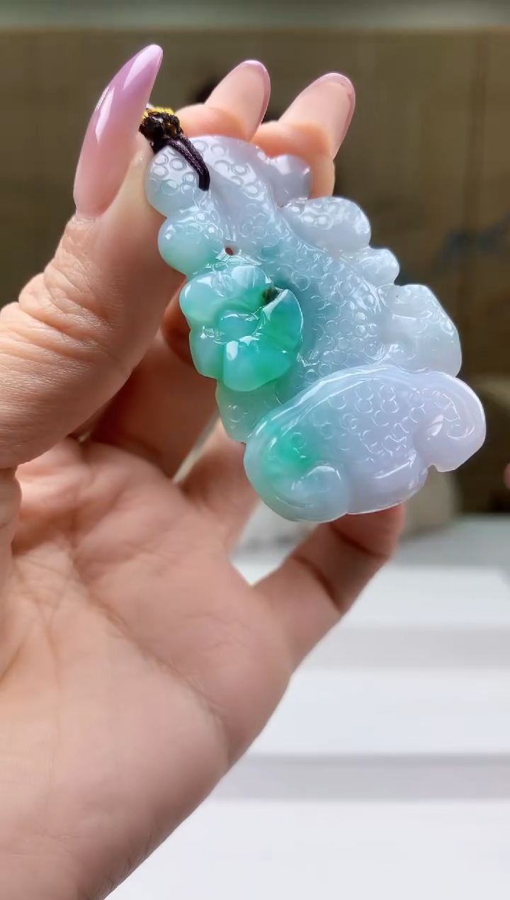 【闪购商品】定制翡翠未镶嵌5156ty-毛货挂件107