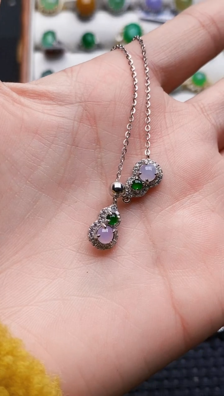 银S925镶嵌戒指翡翠3666