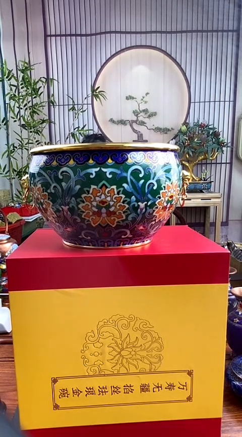 【闪购商品】非遗技艺 景泰蓝万寿无疆碗