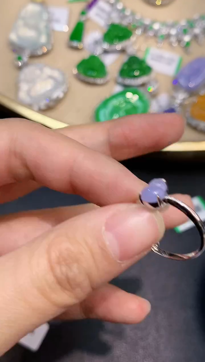 【闪购商品】翡翠戒指18K金镶嵌3149  