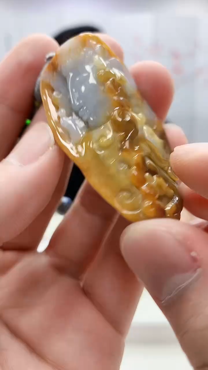 定制翡翠未镶嵌5124bb-毛货挂件54