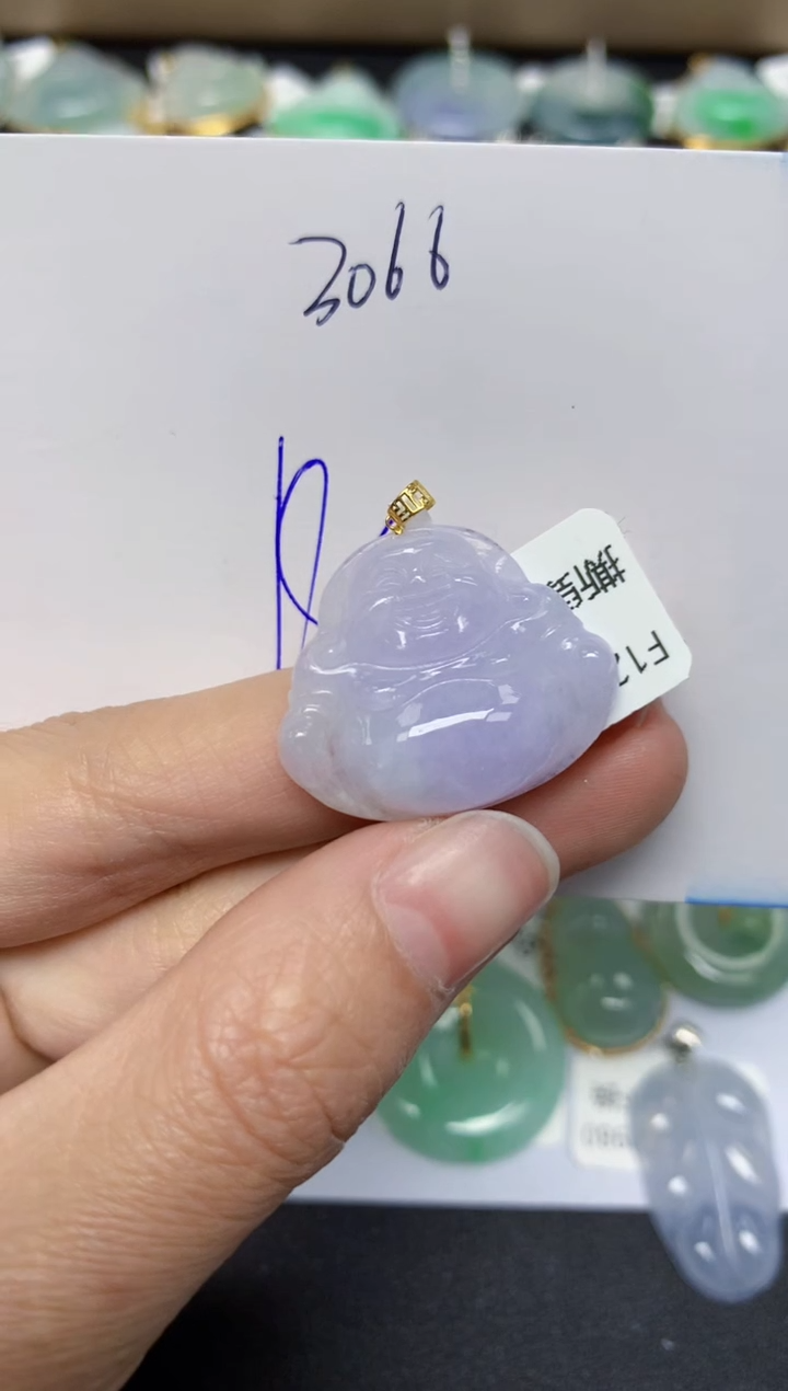 【闪购商品】翡翠颈饰18K金镶嵌 天然翡翠A货