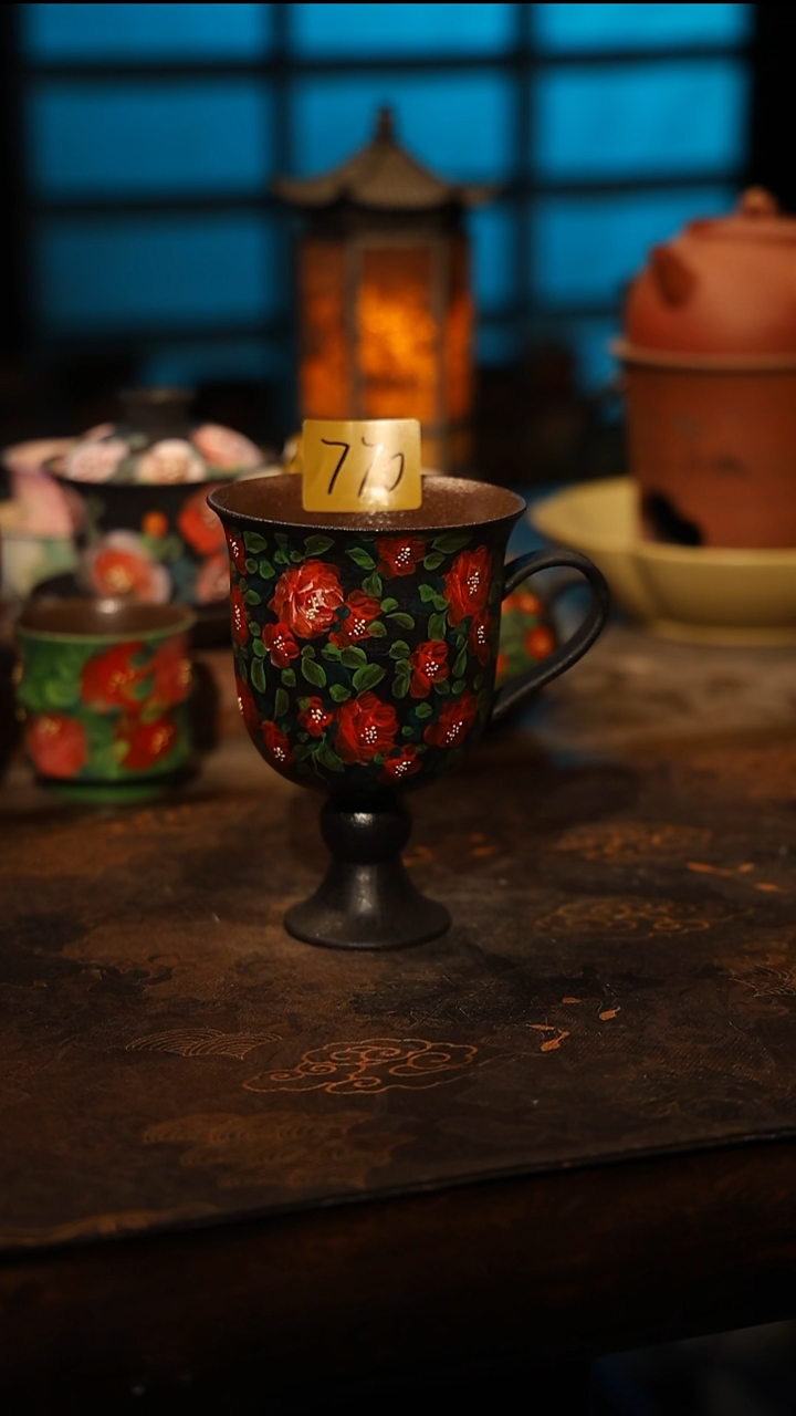 陶瓷景德镇高温釉下彩手工手绘款式@A0770@