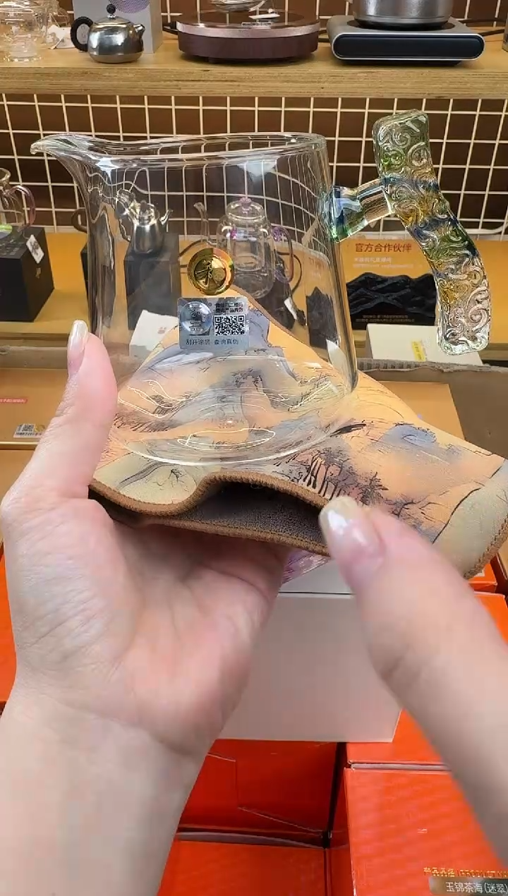 @@禾器幻彩文锦迷翠+茶巾千里江山