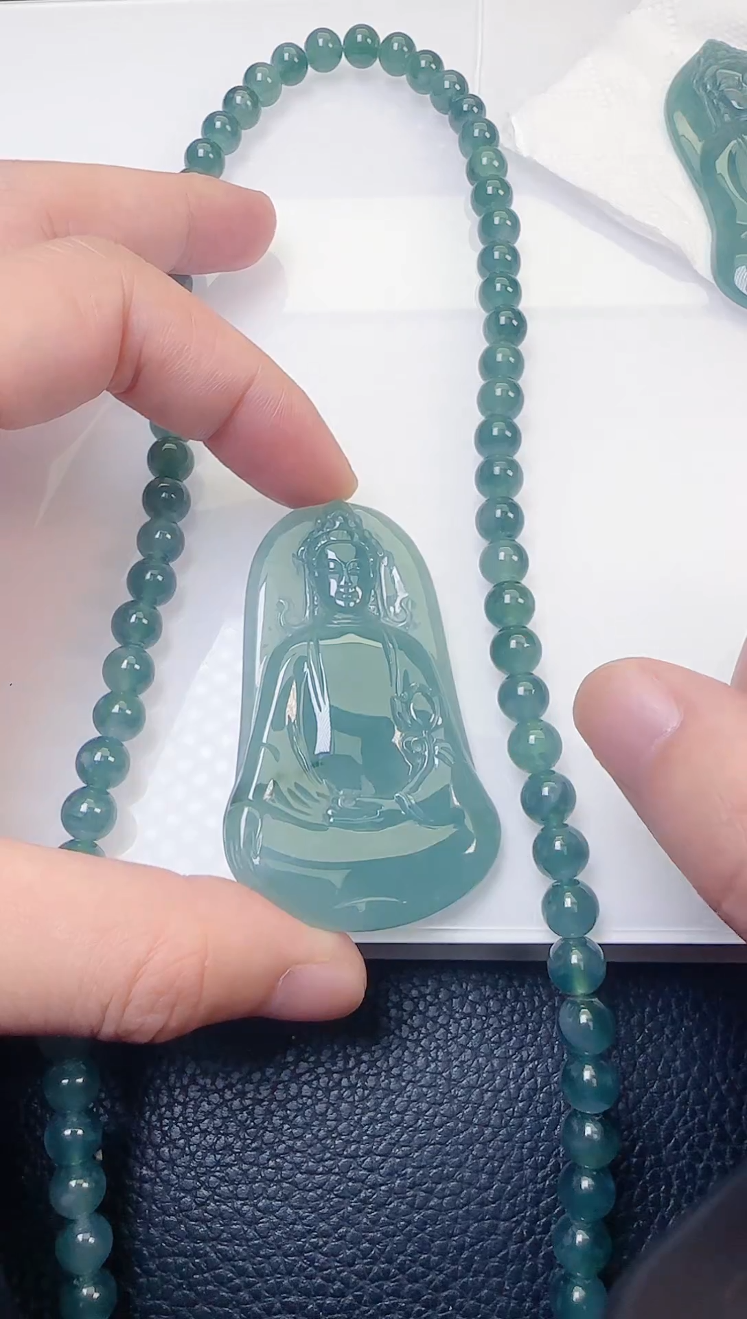 颈饰未镶嵌翡翠天然A货翡翠  多样性随机发其一