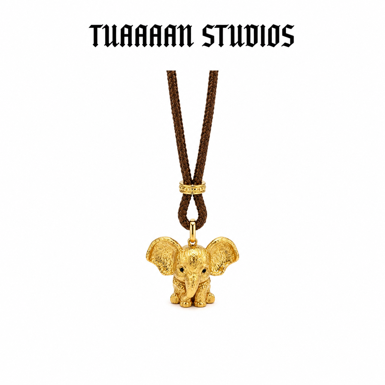 合金吊坠 Tuaaaan studios 【吉象纳福】平安小飞象拉丝吊坠