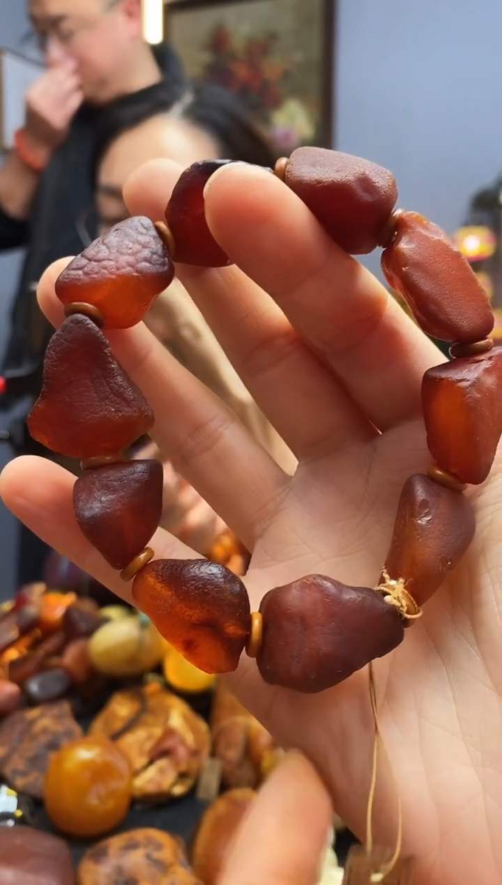 手链琥珀未镶嵌手串