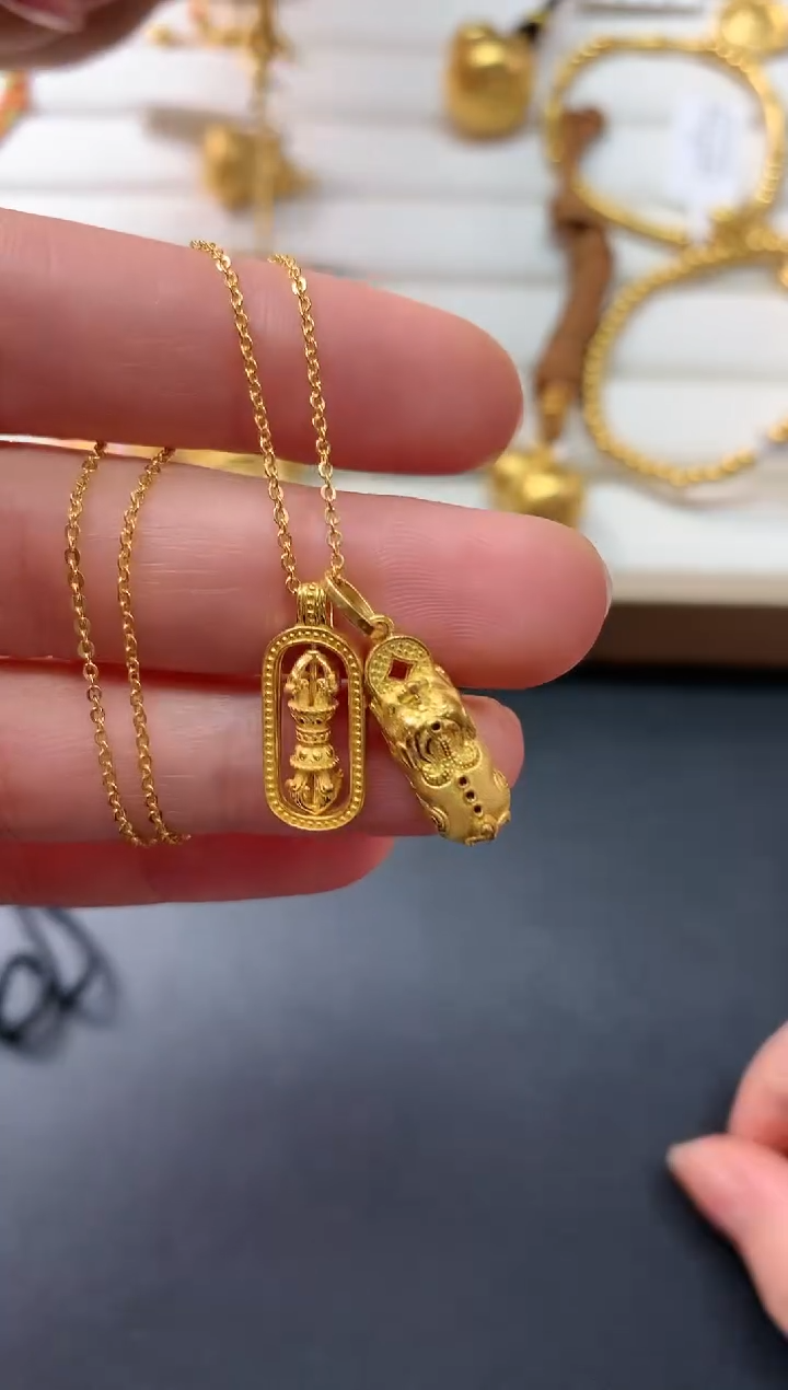 【闪购商品】定制足金套链D82|6680    