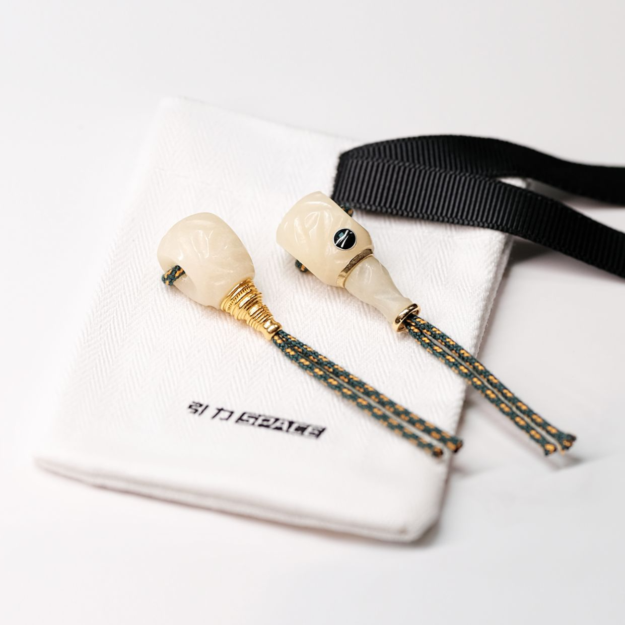 【引力】文玩三通驼骨无相设计款佛头配饰纯手工雕刻