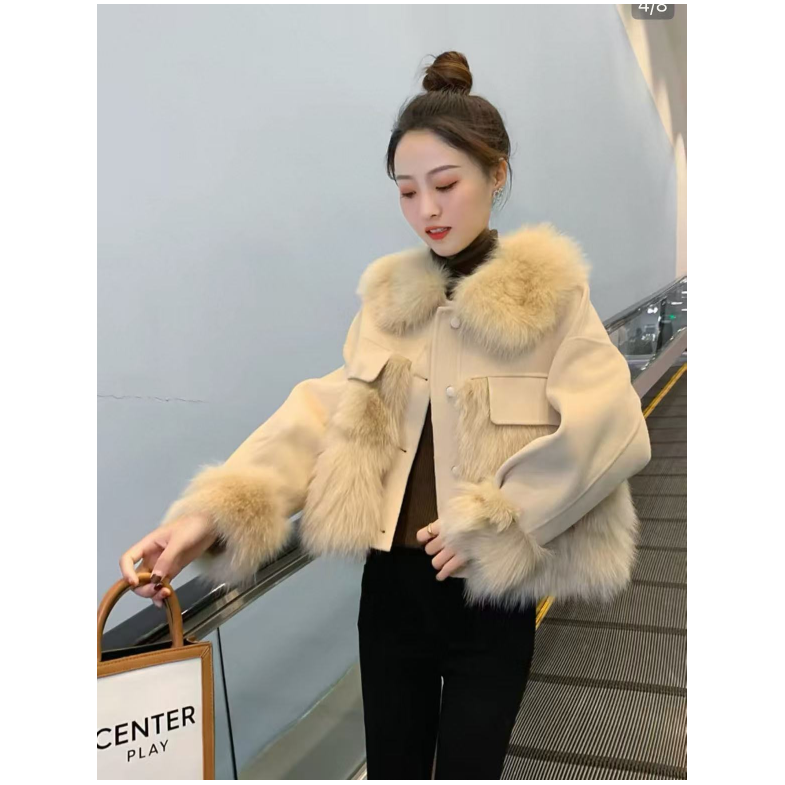 双面大衣短款外套女2025年新款冬季大衣