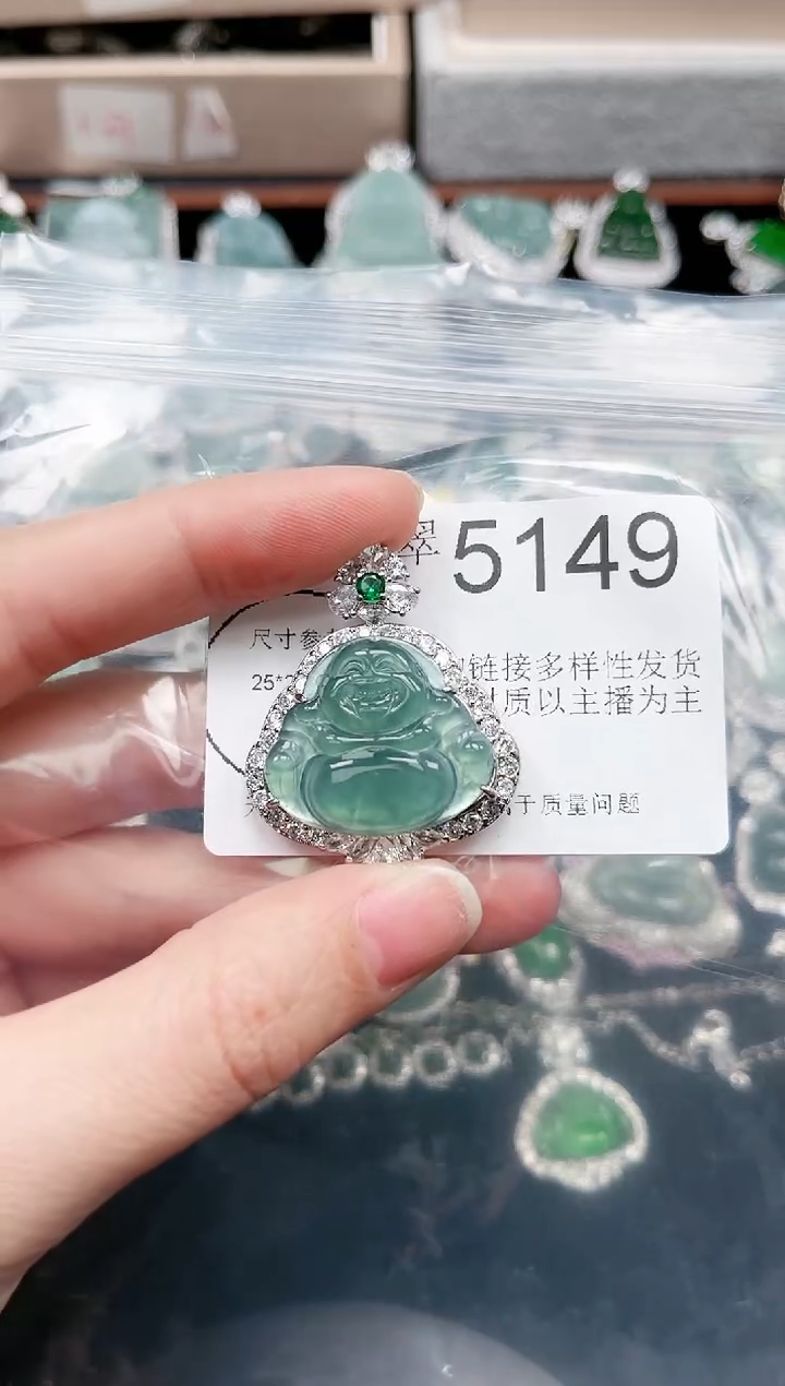 【闪购商品】翡翠颈饰未镶嵌5149赠皮绳