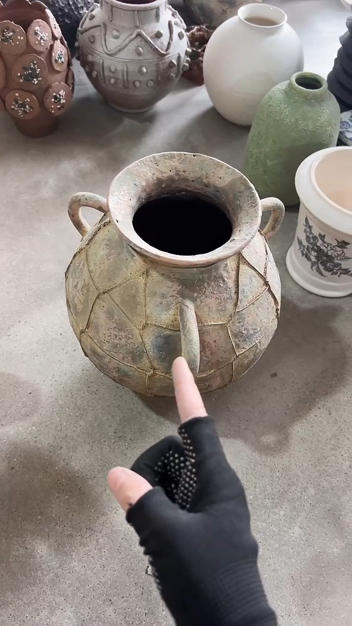 【闪购商品】陶瓷花盆高30cm内口12cm