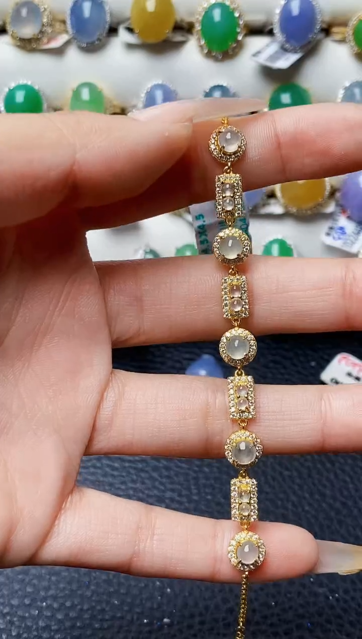 银S925镶嵌戒指翡翠0746