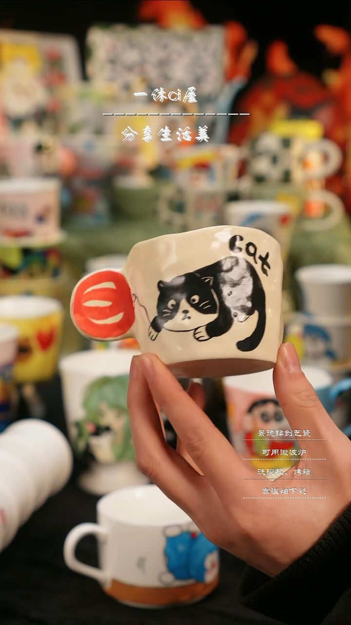 【闪购商品】摆件亲工手绘陶瓷-