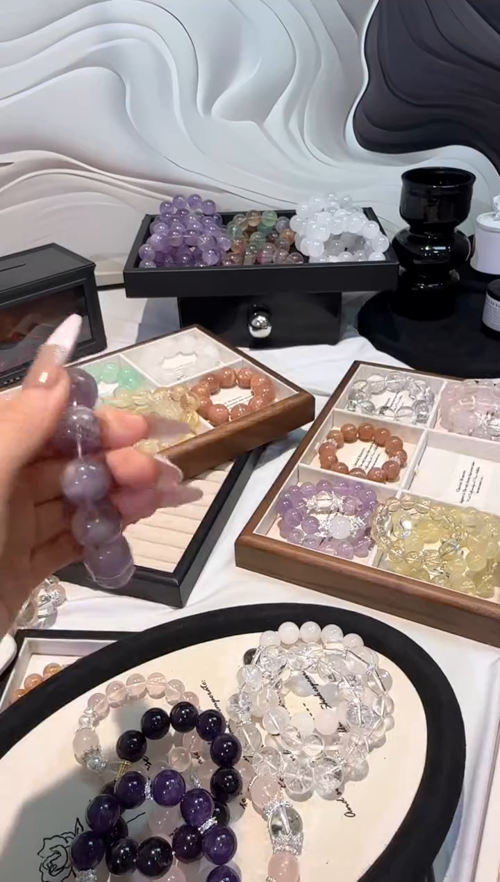 水晶手串未镶嵌【拍2单】半盆兔毛