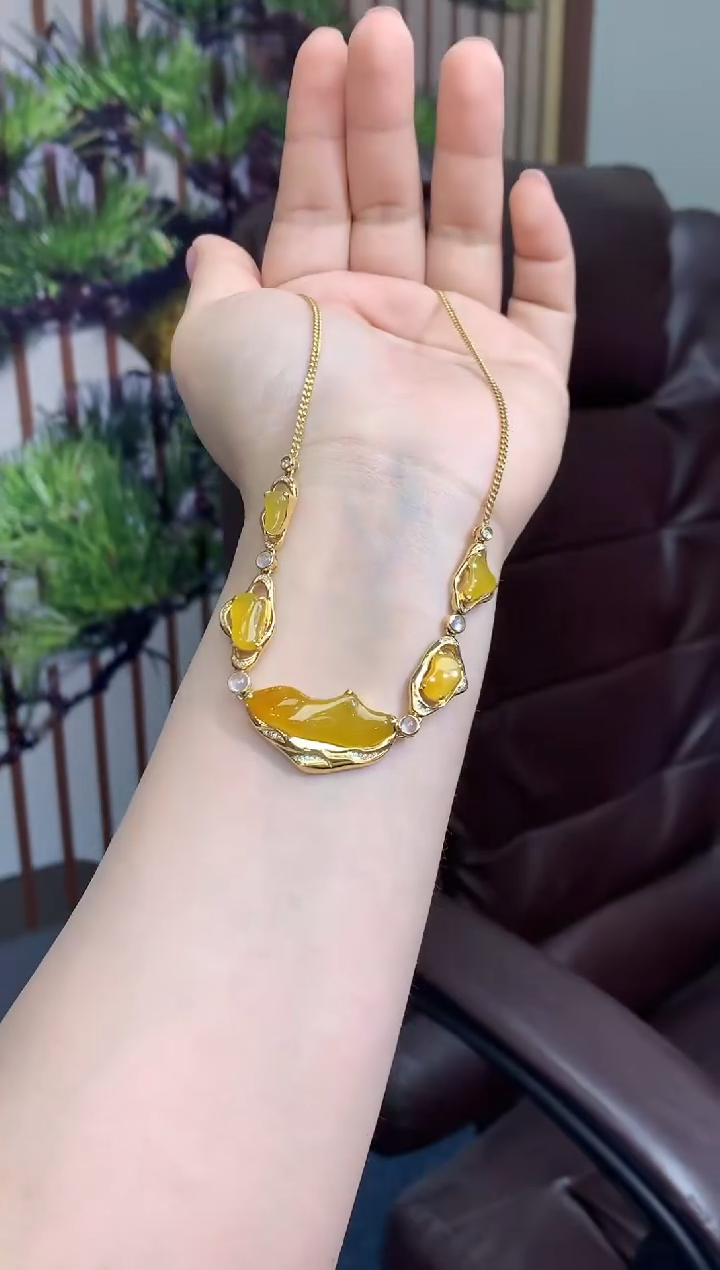 【闪购商品】翡翠颈饰18K金镶嵌789-中国好珍宝